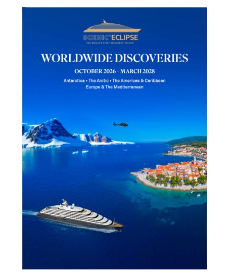 Brochure cover for Worldwide Discoveries 2026 - 2028
